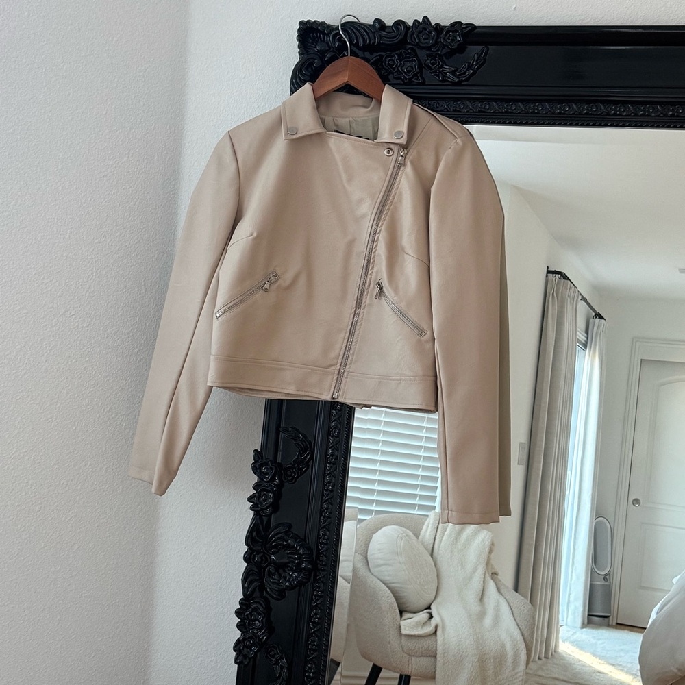 PrettyLittleThing | Women’s Tan Faux Leather Jacket